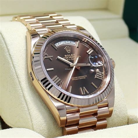 rose gold rolex president replica|rose gold presidential rolex price.